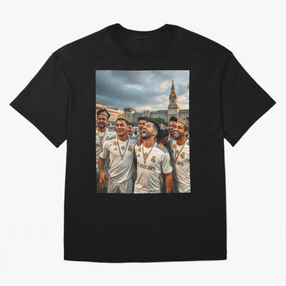 Derb¨ª Real Madrid Oversized T-Shirt Bring Retro Soccer Energy to the FIFA World Cup 2026 Journey through Messi and Cristiano Ronaldo Highlights, Spain Pride, Worldwide Fan Energy, Dramatic Goals, Stadium Lights and Championship Celebrations;