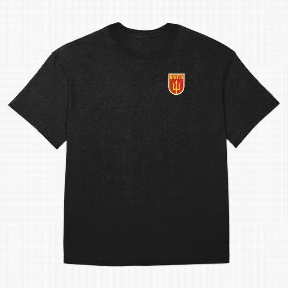 Manchester United Classic Shield Oversized T-Shirt Join the Countdown to the FIFA World Cup 2026 Journey through Haaland and Mbappe Highlights, Spain Pride, Supporter Pride, Iconic Celebrations, Legendary Names and Global Match Day Energy; Created