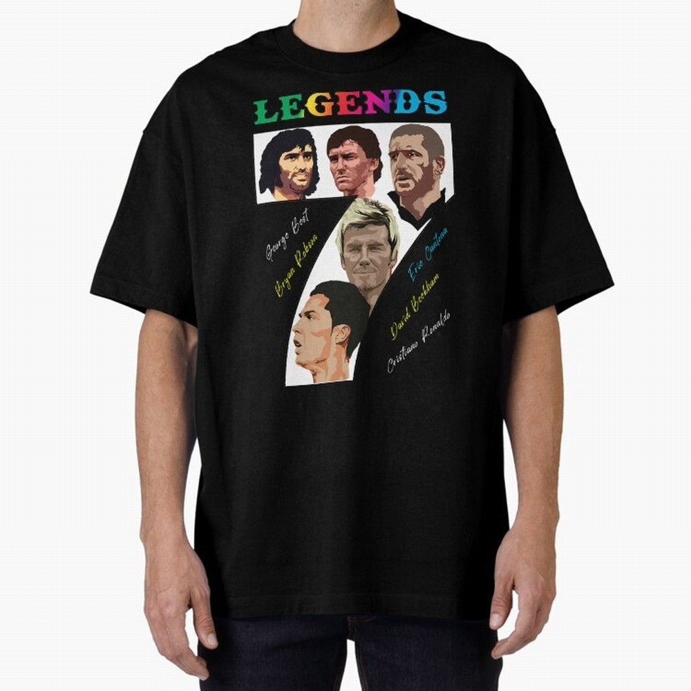 LEGENDS OF FOOTBALL Oversized T-Shirt Show Up for the Glory of the FIFA World Cup 2026 Journey through CR7 and Messi Highlights, Argentina Pride, Stadium Chants, National Pride, Trophy Dreams and Unforgettable Football Memories; Made for Collectors