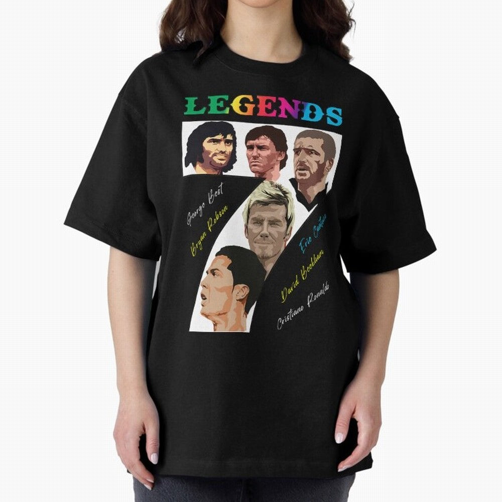 LEGENDS OF FOOTBALL Oversized T-Shirt Show Up for the Glory of the FIFA World Cup 2026 Journey through CR7 and Messi Highlights, Argentina Pride, Stadium Chants, National Pride, Trophy Dreams and Unforgettable Football Memories; Made for Collectors