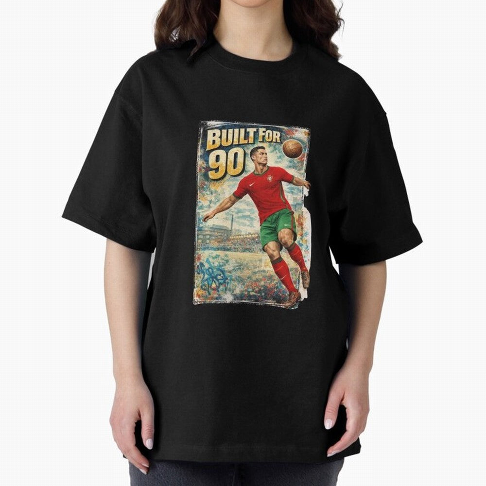 Built For 90 ¨C Vintage Football Streetwear Poster Oversized T-Shirt Bring Stadium Energy to FIFA World Cup 2026 Group Stage Capturing Haaland, England Energy, Game Day Rituals, Football Legends, Country Pride and the Road to the Final; Ideal for