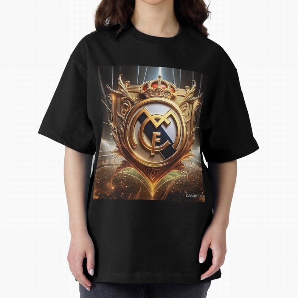 Galaxy of Real Madrid Oversized T-Shirt Feel the Trophy Chase of the FIFA World Cup 2026 Journey through Haaland Highlights, Brazil Pride, Football Passion, Legendary Performances, Festival Vibes and Supporter Community; Ideal for Football Dads,