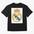 Real Madrid Gold Oversized T-Shirt Join FIFA World Cup 2026 USA Canada Mexico Spirit, with Germany, Messi, Football Festival Excitement, Trophy Ambitions, Country Rivalries and Star Player Buzz; Created for Match Day Parties, Soccer Gifts, Fan