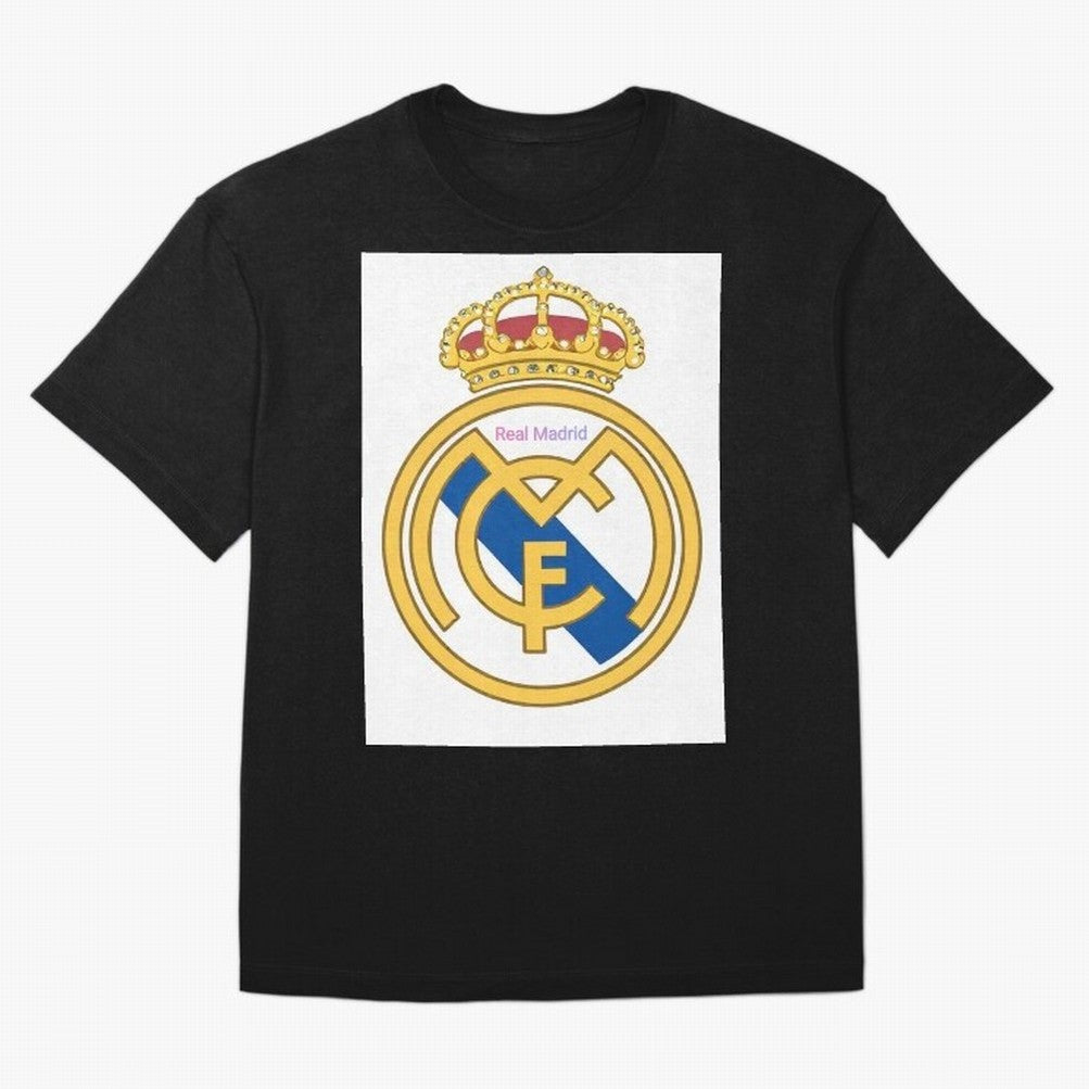 Real Madrid Gold Oversized T-Shirt Join FIFA World Cup 2026 USA Canada Mexico Spirit, with Germany, Messi, Football Festival Excitement, Trophy Ambitions, Country Rivalries and Star Player Buzz; Created for Match Day Parties, Soccer Gifts, Fan