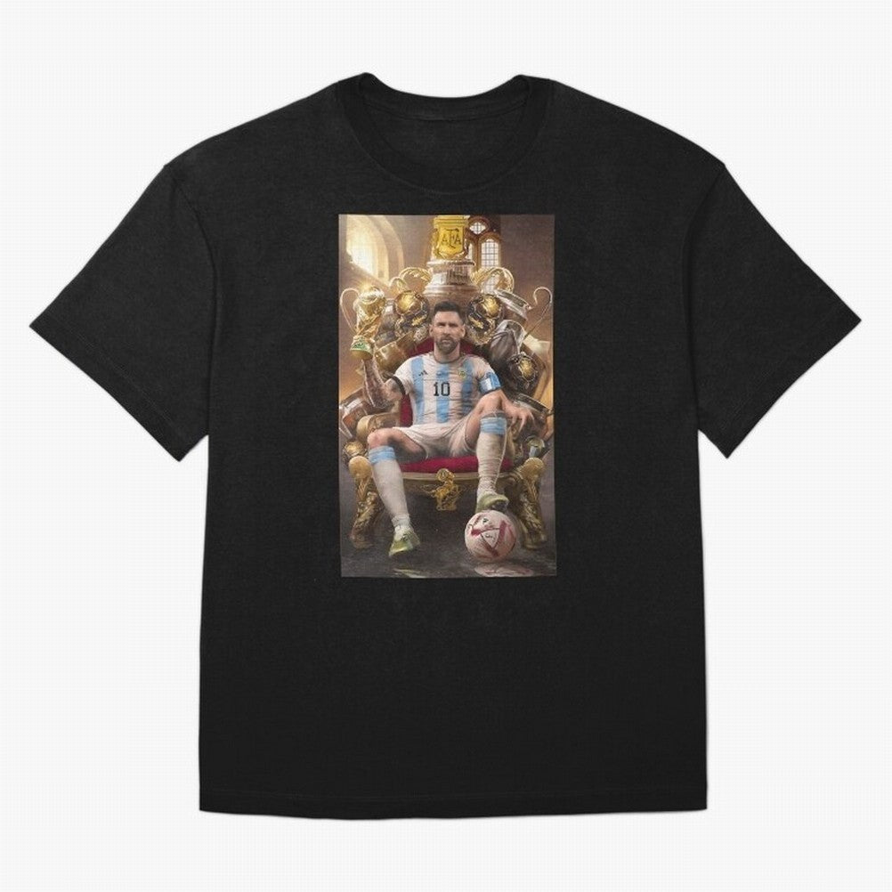 Lionel Messi Oversized T-Shirt Show Love for Legendary Goals in Match Day Hype around FIFA World Cup 2026 Group Stage, Haaland, Brazil, Portugal and Argentina, Football Passion, Legendary Performances, Festival Vibes and Supporter Community;