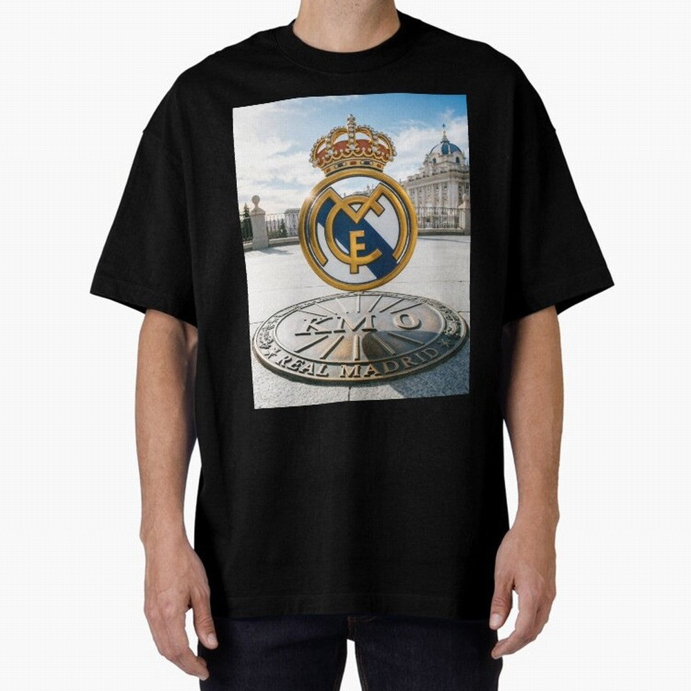 Madrid Futbol km0 Oversized T-Shirt Join the Countdown to Global Football Passion for FIFA World Cup 2026 Group Stage, with Messi and Cristiano Ronaldo, England, Stadium Chants, National Pride, Trophy Dreams and Unforgettable Football Memories;