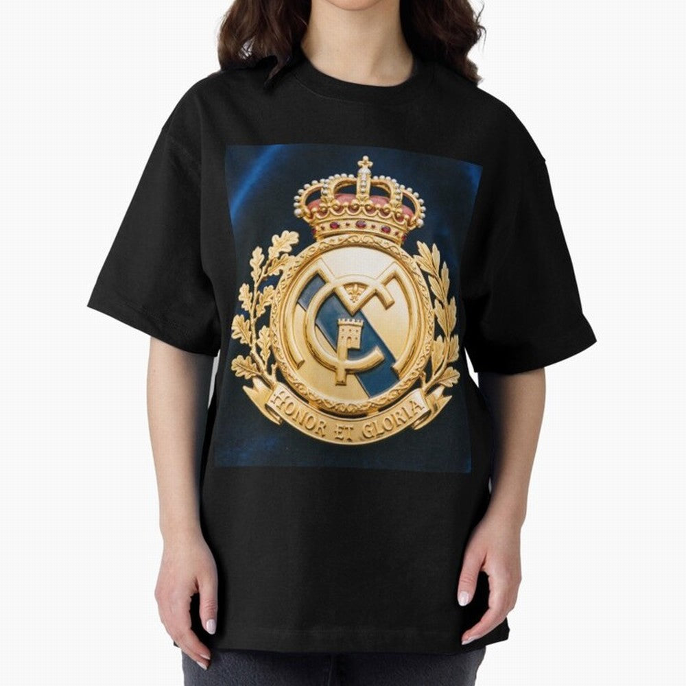 Madrid Honor y Gloria Oversized T-Shirt Bring World Football Passion into FIFA World Cup 2026 USA Canada Mexico Featuring Cristiano Ronaldo, England Energy, Goal Celebration Energy, Supporter Heritage, Football Icons and Worldwide Tournament Joy;