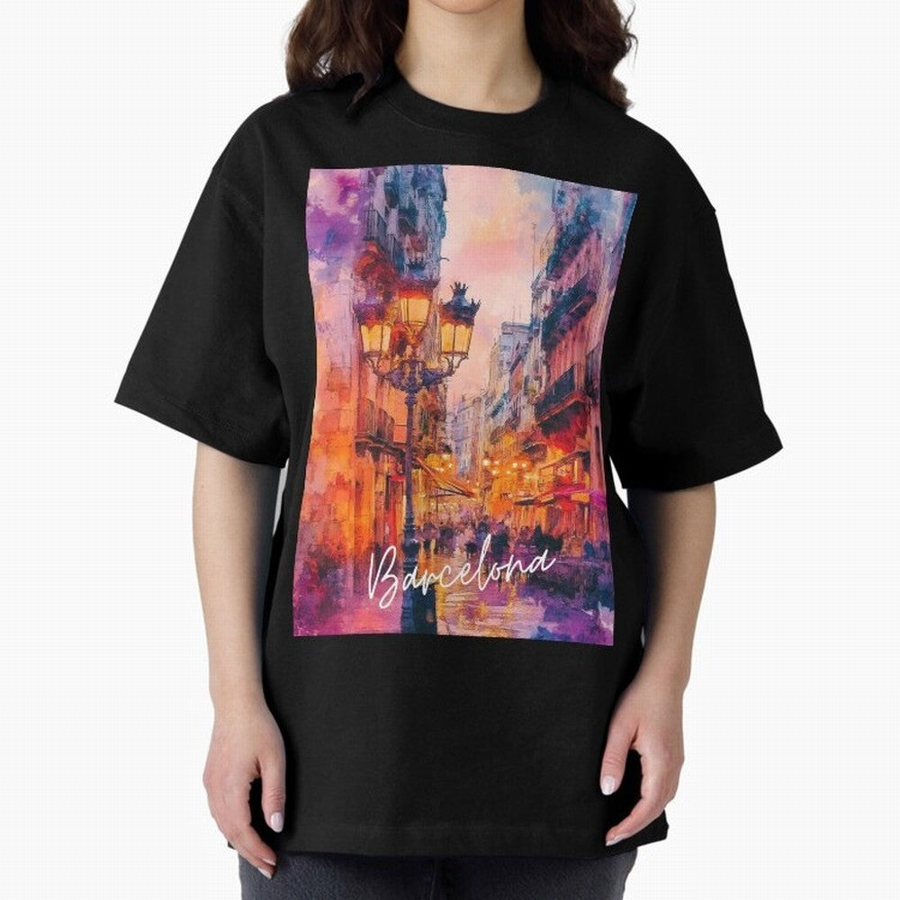 Barcelona Oversized T-Shirt Bring Champion Energy into FIFA World Cup 2026 for Fans of Cristiano Ronaldo and Portugal, Bringing Retro Football Energy, Iconic Rivalries, Trophy Chase Drama and Stadium Atmosphere; Ideal for Fans Who Follow Messi,