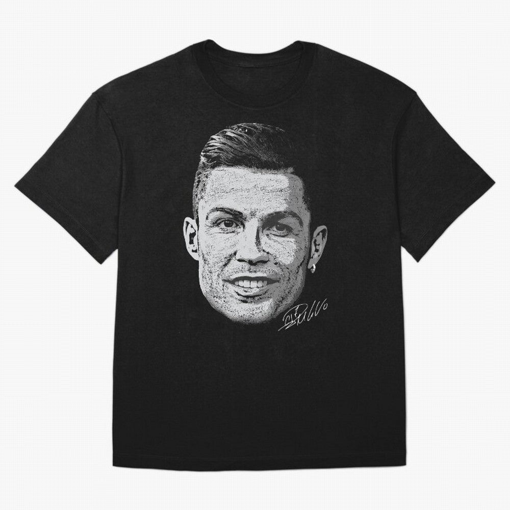 Cristiano Ronaldo Signed Oversized T-Shirt Celebrate the FIFA World Cup 2026 Journey through Cristiano Ronaldo, Haaland and CR7 Highlights, Brazil Pride, Retro Football Energy, Iconic Rivalries, Trophy Chase Drama and Stadium Atmosphere; Ideal for