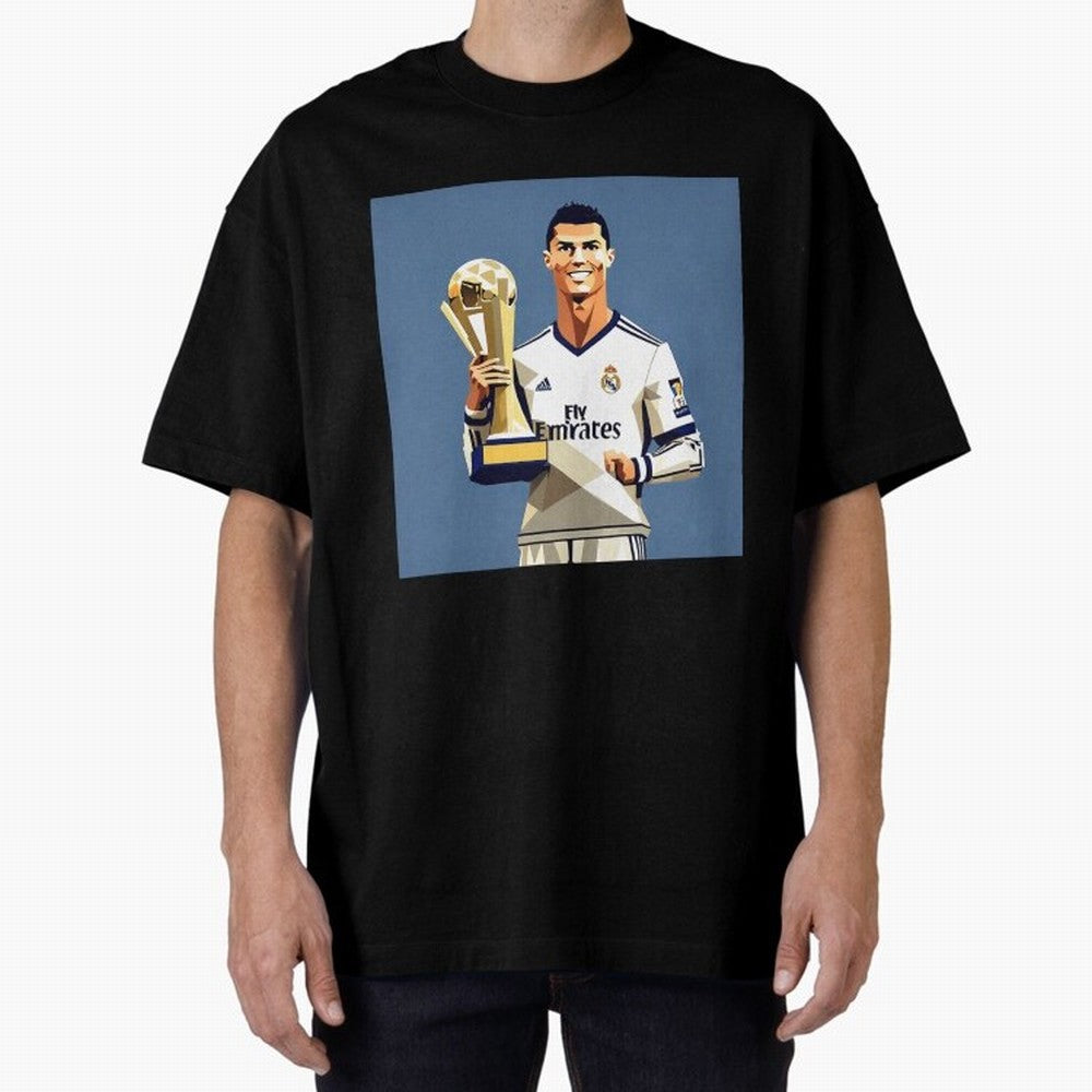 Cristiano Ronaldo Cr7 The Best Artwork Futbol Soccer Oversized T-Shirt Turn Football Passion into Global Football Passion for FIFA World Cup 2026, Featuring Neymar, Haaland and Cristiano Ronaldo, England, France and Netherlands, Stadium Chants,