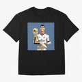 Cristiano Ronaldo Cr7 The Best Artwork Futbol Soccer Oversized T-Shirt Turn Football Passion into Global Football Passion for FIFA World Cup 2026, Featuring Neymar, Haaland and Cristiano Ronaldo, England, France and Netherlands, Stadium Chants,
