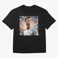 Ronaldo Cr7 Cristiano The Goat Artwork Futbol Soccer Oversized T-Shirt Live for the Drama of FIFA World Cup 2026 Group Stage Spirit, Made for Argentina, France and Brazil, Cristiano Ronaldo, Haaland and CR7, Goal Celebration Energy, Supporter