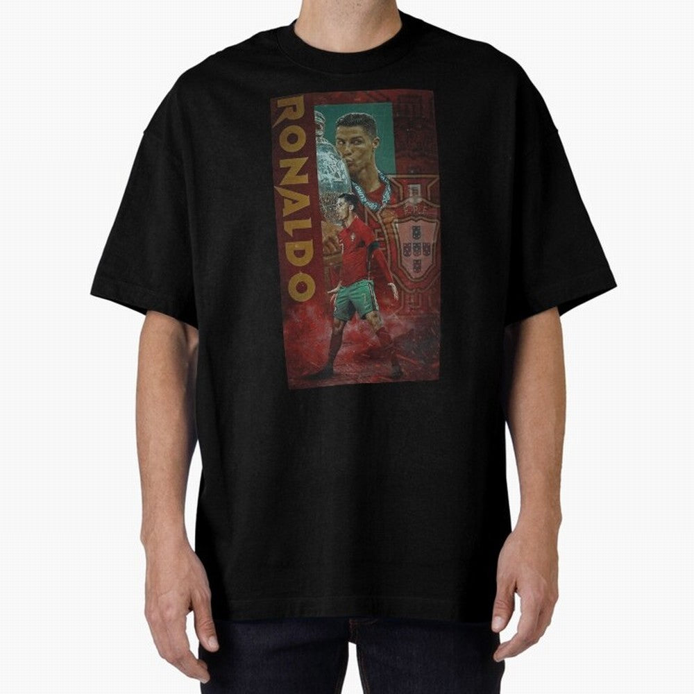 Cristiano Ronaldo Oversized T-Shirt Support Your Favorite Stars during Global Football Passion for FIFA World Cup 2026 USA Canada Mexico, Driven by Messi, Neymar and Mbappe, Brazil, Match Day Excitement, Supporter Culture, Golden Goals and Global
