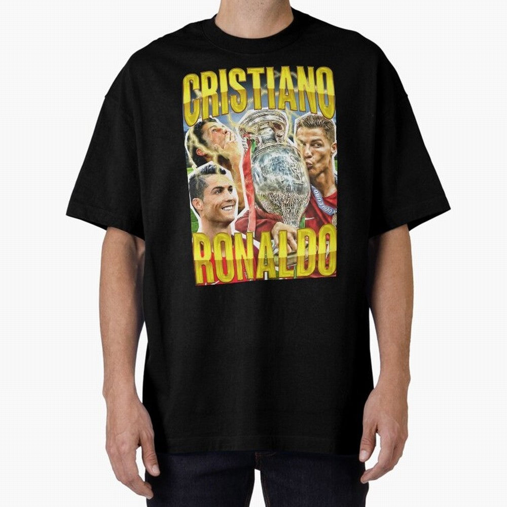 Cristiano Ronaldo Cr7 Siuuu El Bicho Oversized T-Shirt Join Match Day Hype around FIFA World Cup 2026, Messi and Cristiano Ronaldo, Brazil, Sports Nostalgia, International Competition, Famous Players and Unforgettable Victories; Perfect for Fans,