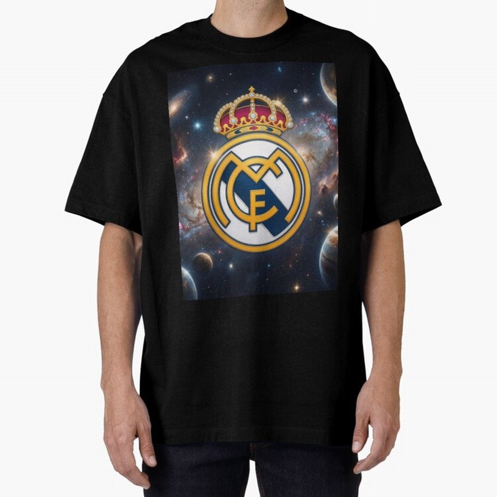La Galaxia del Real Madrid Oversized T-Shirt Celebrate Classic Football Spirit in FIFA World Cup 2026 Group Stage Spirit, Featuring England, Haaland, Tournament Hype, Historic Matchups, Family Viewing Parties and Global Sports Pride; Ideal for