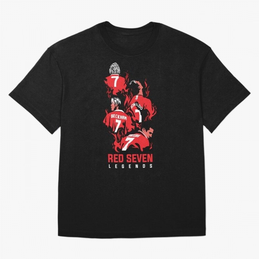 The Red Seven - Man Utd Oversized T-Shirt Back Your Heroes with FIFA World Cup 2026 for Fans of Cristiano Ronaldo, Haaland and CR7 and France, Bringing Stadium Memories, Football Loyalty, International Chants and Championship Tradition; Perfect for