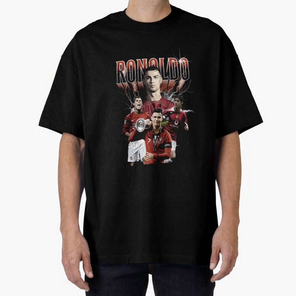 Cr7 footballer portuguese Oversized T-Shirt Elevate FIFA World Cup 2026 for Fans of Haaland and Mbappe and Brazil, Portugal and Argentina, Bringing Football History, Final Match Energy, Crowd Noise and Once in a Lifetime Moments; Ideal for