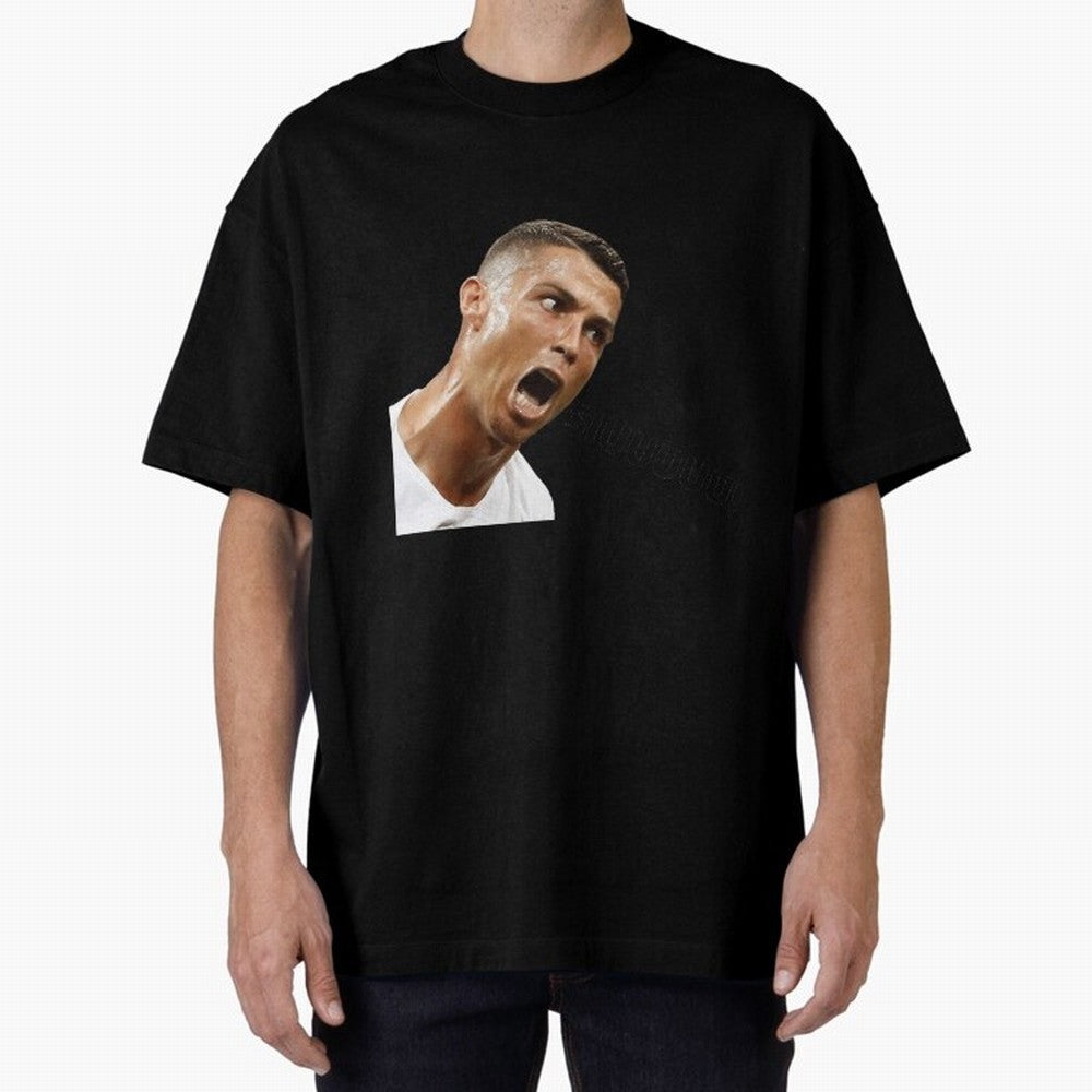 Cristiano Ronaldo Siuuu Oversized T-Shirt Make Every Kick Count in Match Day Hype around FIFA World Cup 2026 Group Stage, Mbappe and Neymar, Argentina, France and Brazil, Retro Football Energy, Iconic Rivalries, Trophy Chase Drama and Stadium