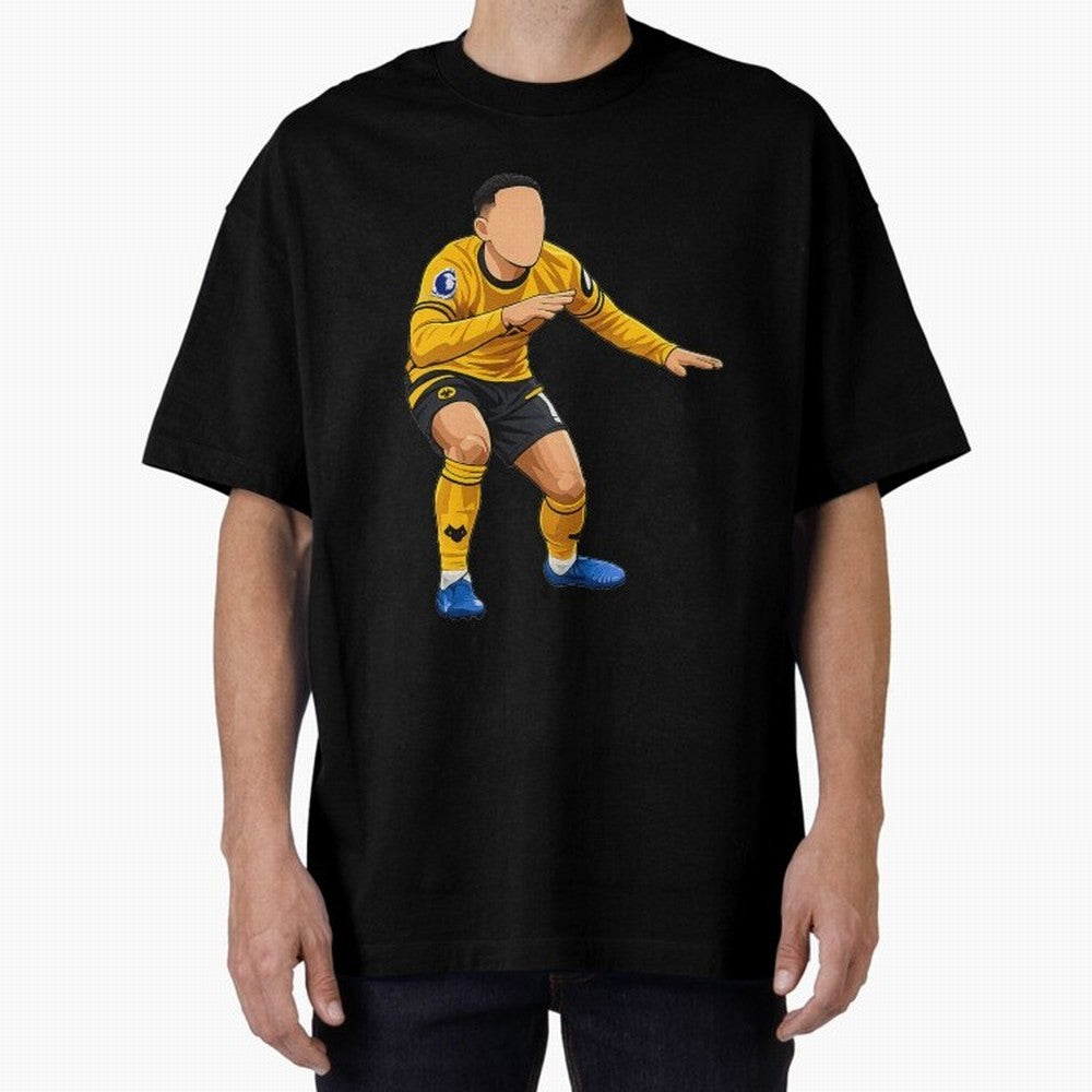 Matheus Cunha Goal Celebration Dance Oversized T-Shirt Step into Match Day Hype around FIFA World Cup 2026, Messi, CR7 and Mbappe, Spain, Stadium Memories, Football Loyalty, International Chants and Championship Tradition; Ideal for Football Dads,
