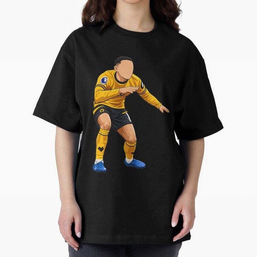 Matheus Cunha Goal Celebration Dance Oversized T-Shirt Step into Match Day Hype around FIFA World Cup 2026, Messi, CR7 and Mbappe, Spain, Stadium Memories, Football Loyalty, International Chants and Championship Tradition; Ideal for Football Dads,