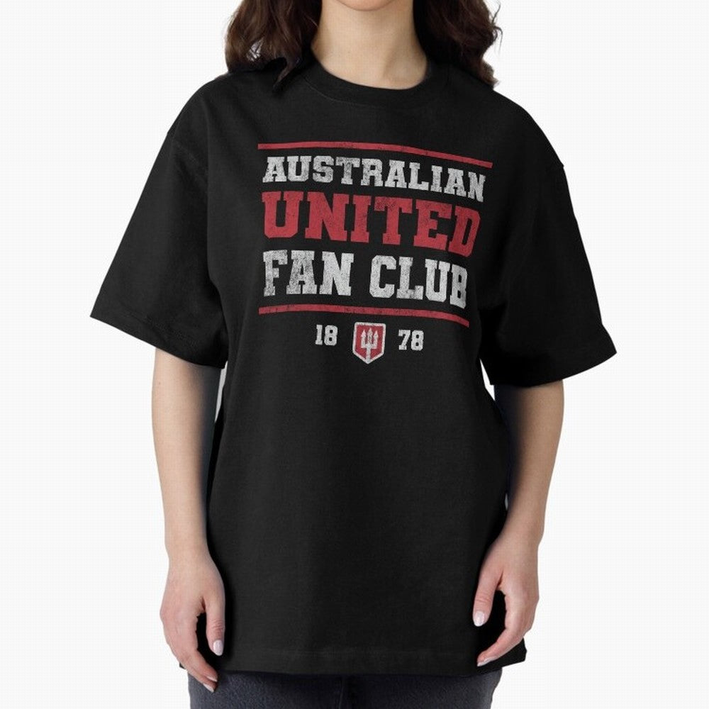Australian United Fan Club Oversized T-Shirt Bring World Football Passion into the FIFA World Cup 2026 Journey through Haaland Highlights, Netherlands Pride, Goal Celebration Energy, Supporter Heritage, Football Icons and Worldwide Tournament Joy;
