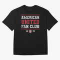 American United Fan Club Oversized T-Shirt Fuel FIFA World Cup 2026 USA Canada Mexico for Fans of Mbappe and Spain, Bringing Fan Favorite Moments, National Team Passion, Big Match Drama and Soccer History; Ideal for Fans Who Follow Messi, Cristiano