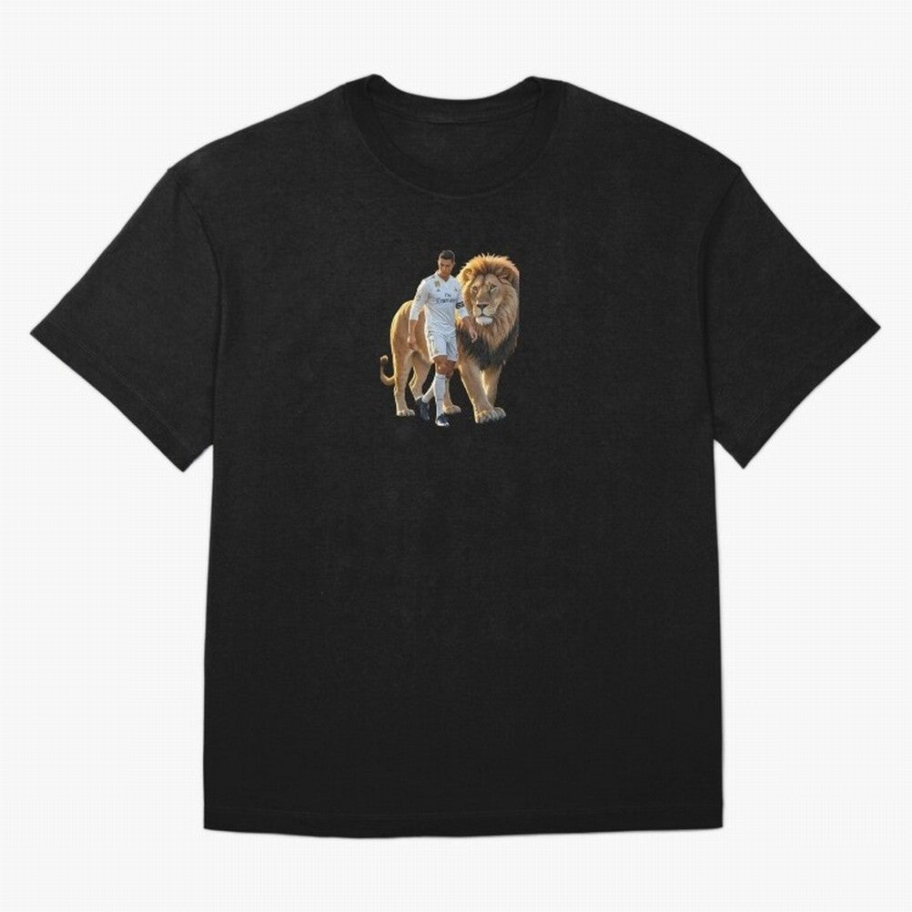 Christiano Ronaldo lion Oversized T-Shirt Celebrate the Next Chapter of FIFA World Cup 2026 Spirit, Made for Brazil, Portugal and Argentina, Messi, Neymar and Mbappe, Football Passion, Legendary Performances, Festival Vibes and Supporter Community;