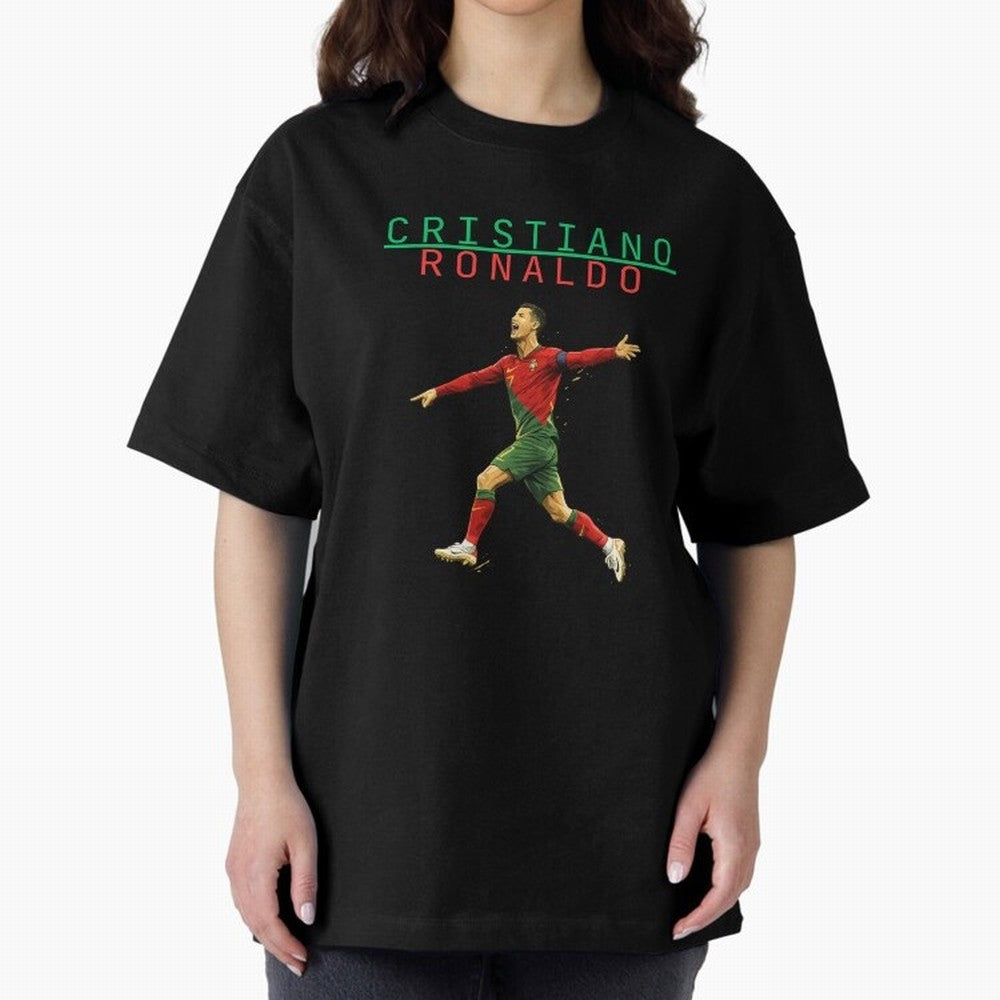 Ronaldo Oversized T-Shirt Relive FIFA World Cup 2026 USA Canada Mexico Driven by Mbappe and Neymar, Brazil Energy, Football Festival Excitement, Trophy Ambitions, Country Rivalries and Star Player Buzz; Made for Die Hard Supporters, Soccer Lovers,