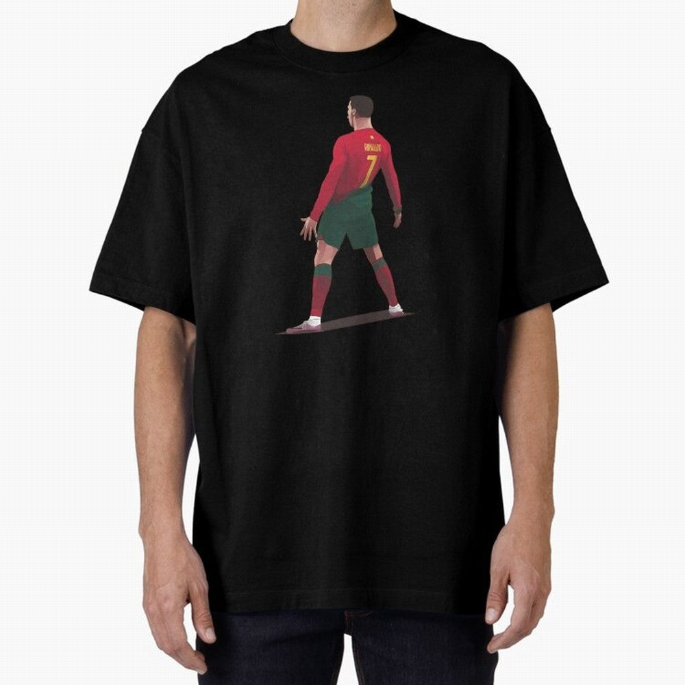 CR7 Celebration Pose Oversized T-Shirt Make the Season About the FIFA World Cup 2026 Journey through Neymar, Haaland and Cristiano Ronaldo Highlights, France and Portugal Pride, Football Passion, Legendary Performances, Festival Vibes and Supporter