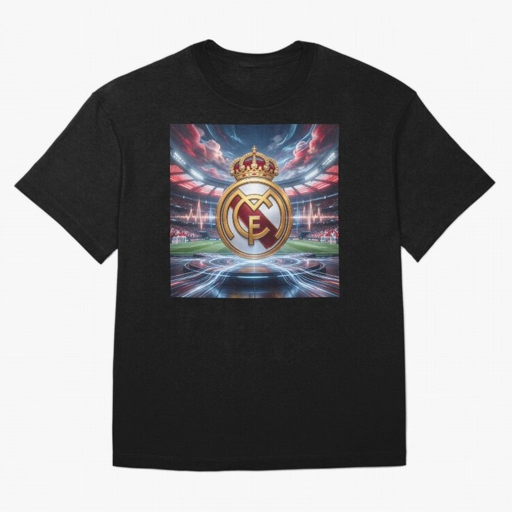 Los Campeones del Bernab¨¦u Oversized T-Shirt Enjoy the Biggest Football Party of FIFA World Cup 2026 USA Canada Mexico for Fans of Messi and Argentina and Brazil, Bringing Sports Nostalgia, International Competition, Famous Players and