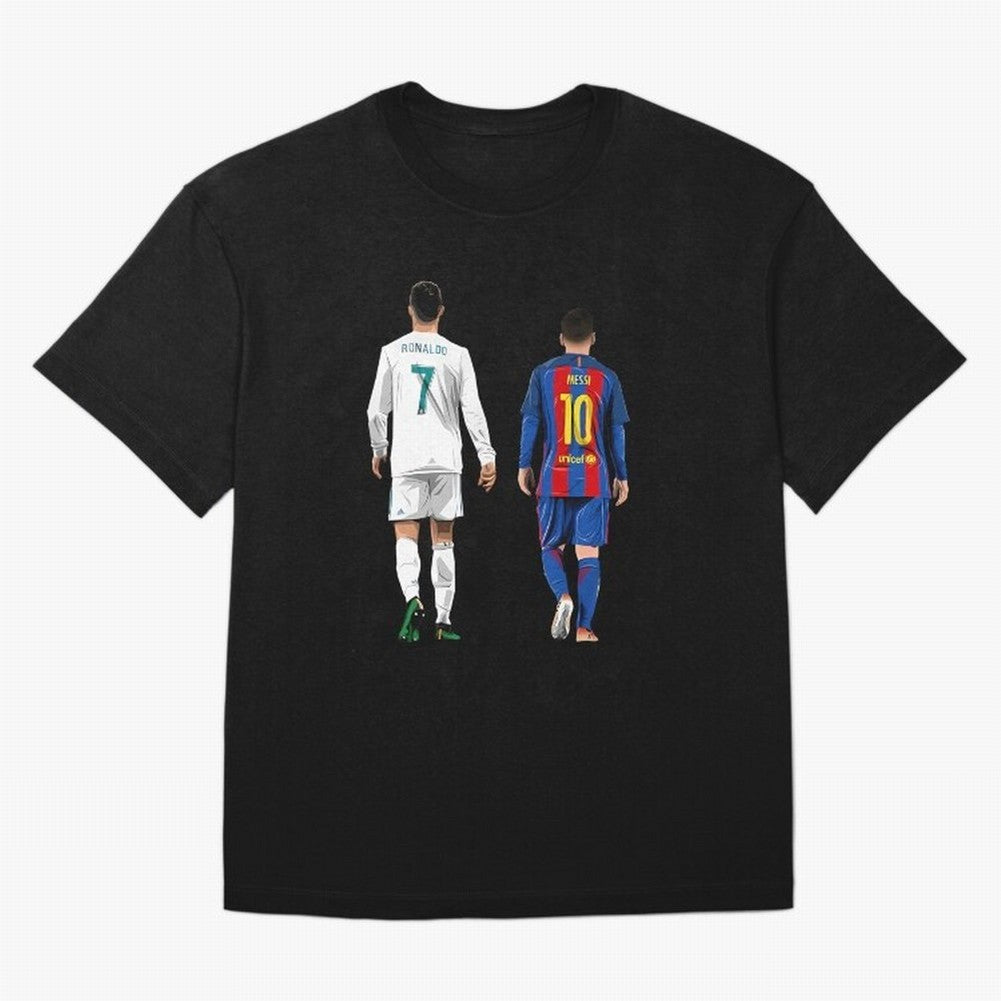 Cristiano Ronaldo And Messi Oversized T-Shirt Follow the Final Road of Match Day Hype around FIFA World Cup 2026, Cristiano Ronaldo, Haaland and CR7, Netherlands, Sports Nostalgia, International Competition, Famous Players and Unforgettable