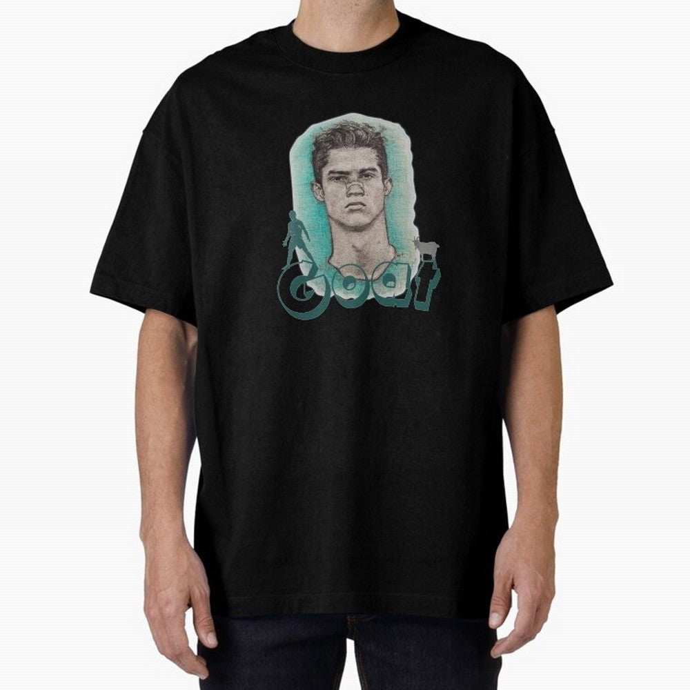 Cristiano Ronaldo - The Goat Oversized T-Shirt Stand Out with Spirit from Match Day Hype around FIFA World Cup 2026 USA Canada Mexico, Cristiano Ronaldo, Brazil, Portugal and Argentina, Champion Mindset, Group Stage Buzz, Knockout Tension and