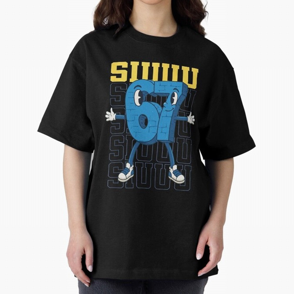 Funny Siuuu 67 Six Seven Soccer Shirt Oversized T-Shirt Stand with Match Day Hype around FIFA World Cup 2026 USA Canada Mexico, Neymar, Haaland and Cristiano Ronaldo, Netherlands, Supporter Pride, Iconic Celebrations, Legendary Names and Global