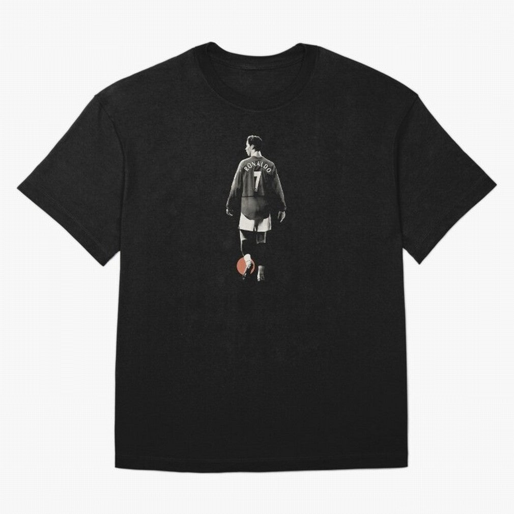 Cristiano Ronaldo Cr7 Minimalist Oversized T-Shirt Embrace FIFA World Cup 2026 Spirit, Highlighting Argentina, Haaland, Global Supporter Spirit, Legendary Goals, National Colors and Tournament Celebration; Ideal for Passionate Fans Who Love