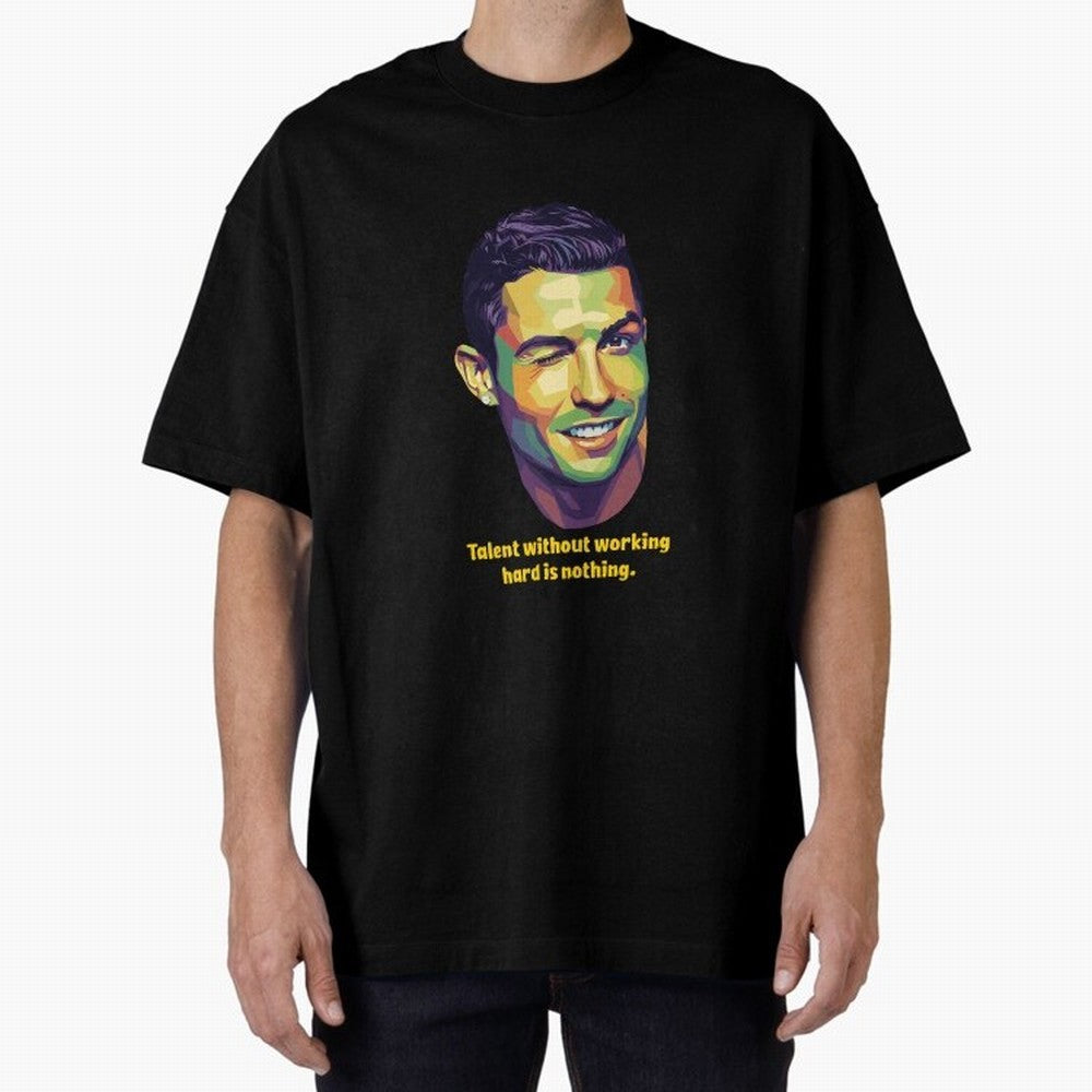 Cristiano Ronaldo Quotes Oversized T-Shirt Fuel the Hype around FIFA World Cup 2026 Spirit, Celebrating Germany, Mbappe, Football Passion, Legendary Performances, Festival Vibes and Supporter Community; Ideal for Fans Who Follow Messi, Cristiano