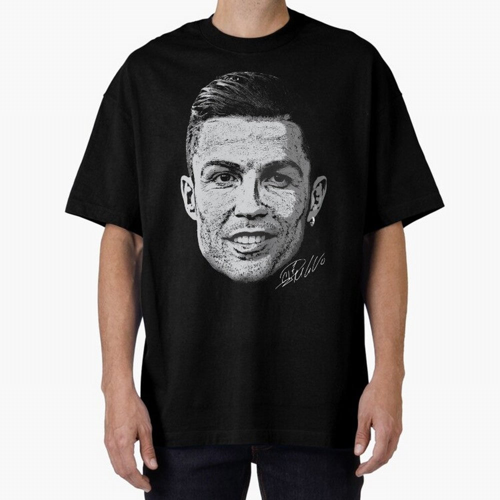 Cristiano Ronaldo Signed Oversized T-Shirt Experience the Global Stage of FIFA World Cup 2026 USA Canada Mexico Capturing Neymar, Portugal Energy, Football History, Final Match Energy, Crowd Noise and Once in a Lifetime Moments; Perfect for Fans,