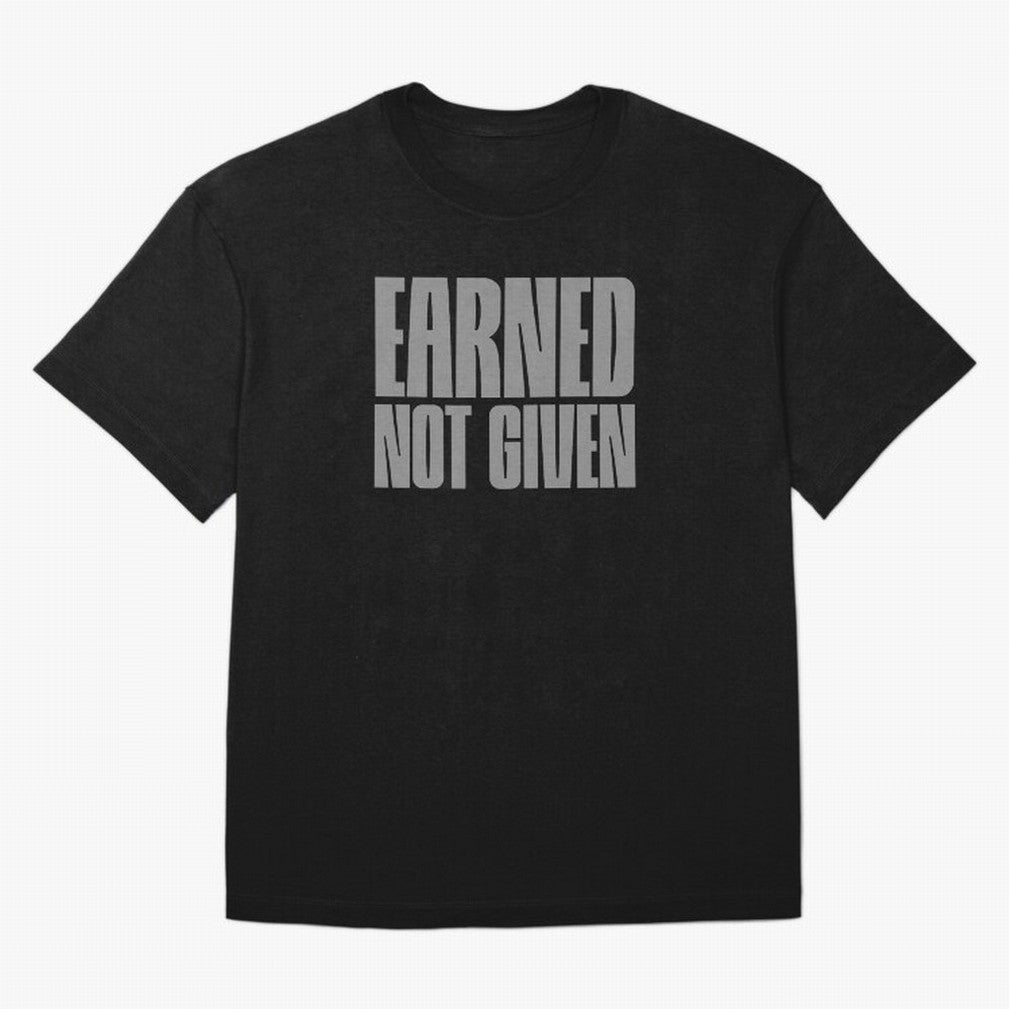 Earned not given grey 2 Oversized T-Shirt Share the Excitement of FIFA World Cup 2026 USA Canada Mexico for Fans of Messi and Cristiano Ronaldo and Netherlands, Bringing Football Passion, Legendary Performances, Festival Vibes and Supporter