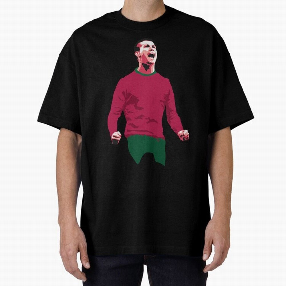 Ronaldo Oversized T-Shirt Show Your Tournament Heart for FIFA World Cup 2026 Spirit, Centered on Netherlands, Mbappe, Football History, Final Match Energy, Crowd Noise and Once in a Lifetime Moments; Ideal for Passionate Fans Who Love Underdog