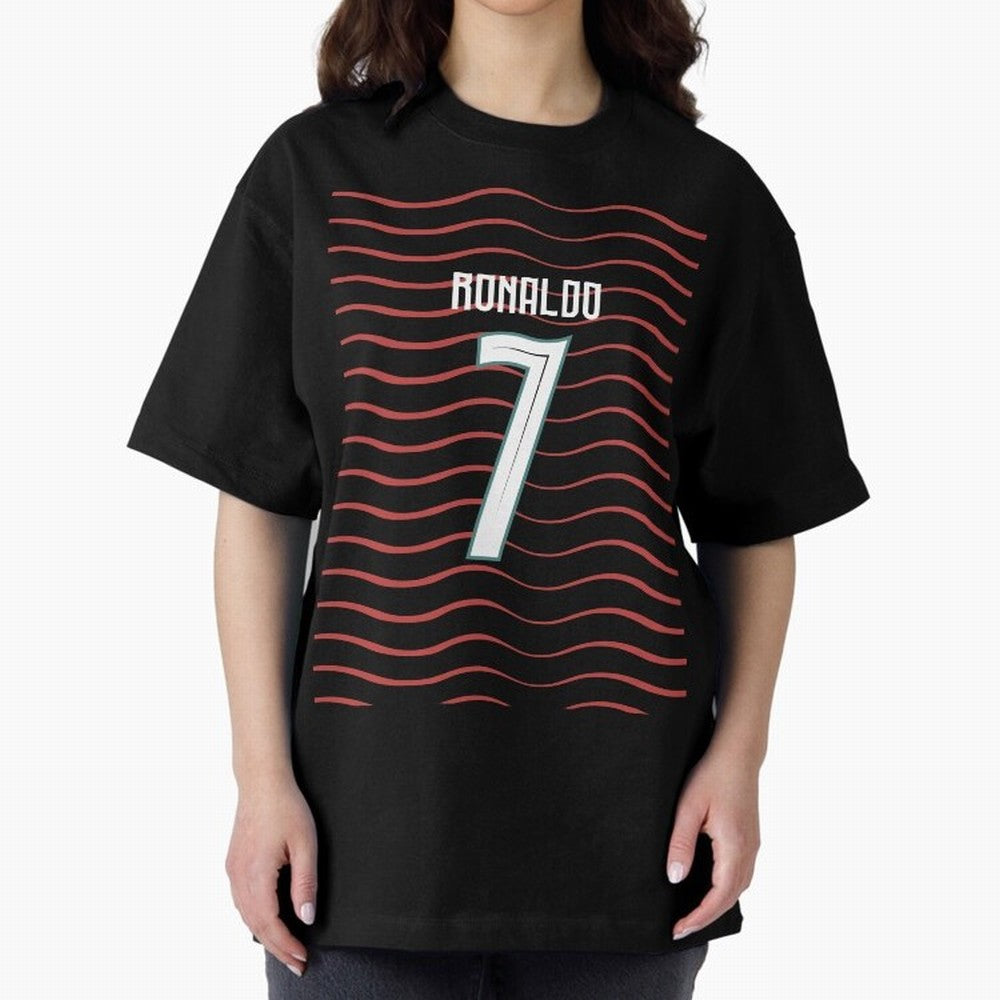 Cristiano Ronaldo Portugal Jersey 2026 World cup Oversized T-Shirt Discover Global Football Passion for FIFA World Cup 2026 Group Stage, Centered on Neymar, Haaland and Cristiano Ronaldo, Argentina, Match Day Excitement, Supporter Culture, Golden