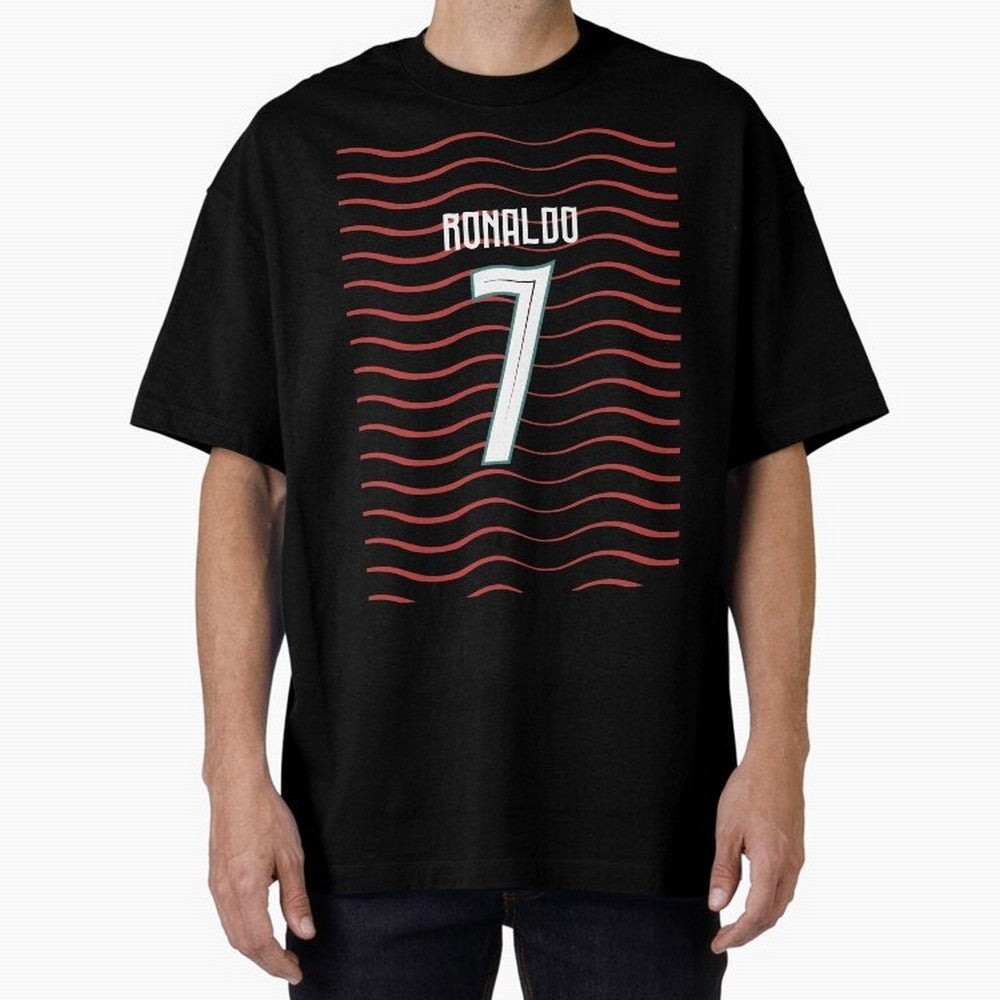Cristiano Ronaldo Portugal Jersey 2026 World cup Oversized T-Shirt Discover Global Football Passion for FIFA World Cup 2026 Group Stage, Centered on Neymar, Haaland and Cristiano Ronaldo, Argentina, Match Day Excitement, Supporter Culture, Golden