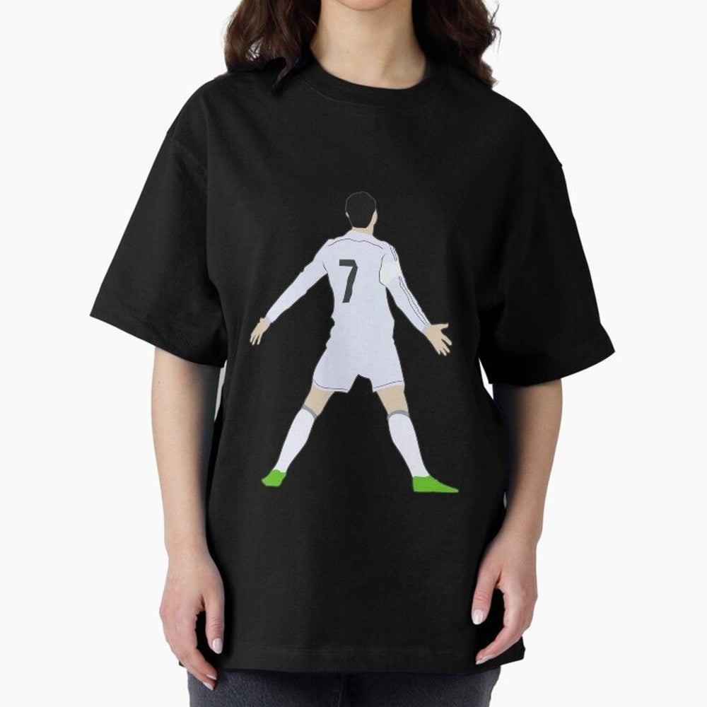 Cristiano Ronaldo Oversized T-Shirt Feel FIFA World Cup 2026 for Fans of Haaland and Mbappe and England, France and Netherlands, Bringing Match Day Excitement, Supporter Culture, Golden Goals and Global Football Passion; Ideal for Passionate Fans