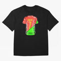 Cristiano Ronaldo Oversized T-Shirt Celebrate Global Passion for Match Day Hype around FIFA World Cup 2026 USA Canada Mexico, Messi and Cristiano Ronaldo, Brazil, Stadium Memories, Football Loyalty, International Chants and Championship Tradition;