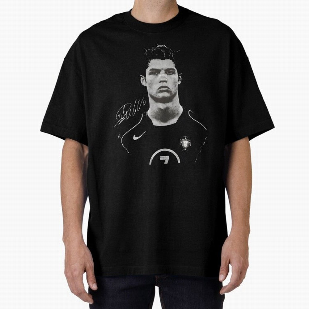 Cristiano Ronaldo Vintage Bootleg Oversized T-Shirt Live for the Drama of FIFA World Cup 2026 Group Stage Spirit, Made for England and Germany, Cristiano Ronaldo, Haaland and CR7, Global Supporter Spirit, Legendary Goals, National Colors and