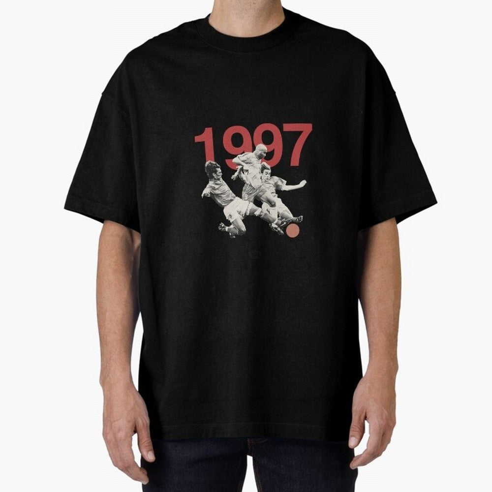 Ronaldo Maldini Cannavaro Tournoi de France 1997 Oversized T-Shirt Turn Every Weekend Toward Match Day Hype around FIFA World Cup 2026 USA Canada Mexico, CR7 and Messi, England, France and Netherlands, Match Day Excitement, Supporter Culture,