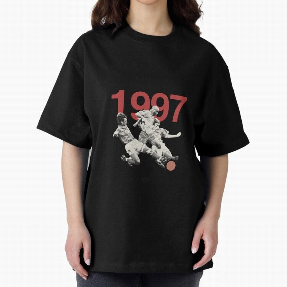 Ronaldo Maldini Cannavaro Tournoi de France 1997 Oversized T-Shirt Turn Every Weekend Toward Match Day Hype around FIFA World Cup 2026 USA Canada Mexico, CR7 and Messi, England, France and Netherlands, Match Day Excitement, Supporter Culture,