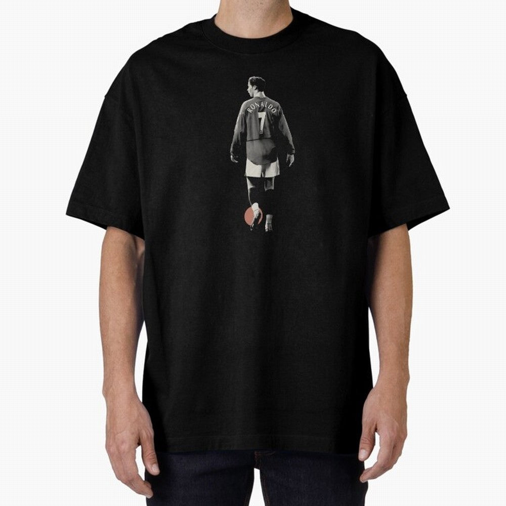 Cristiano Ronaldo CR7 Minimalist Oversized T-Shirt Bring Match Day Fire to Global Football Passion for FIFA World Cup 2026, Centered on Messi, CR7 and Mbappe, Argentina and Brazil, Global Supporter Spirit, Legendary Goals, National Colors and