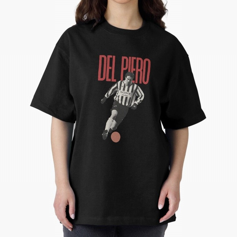 Alessandro Del Piero Minimalist Oversized T-Shirt Fuel the Hype around Match Day Hype around FIFA World Cup 2026, Neymar, Argentina, Match Day Excitement, Supporter Culture, Golden Goals and Global Football Passion; Perfect for Supporters Who Want