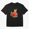 CR7 Cristiano Ronaldo potrait a powerful moment artwork Oversized T-Shirt Feel the Heartbeat of FIFA World Cup 2026 Group Stage Spirit, Made for Brazil, Mbappe, Championship Spirit, Famous Goals, Roaring Crowds and International Football Unity;