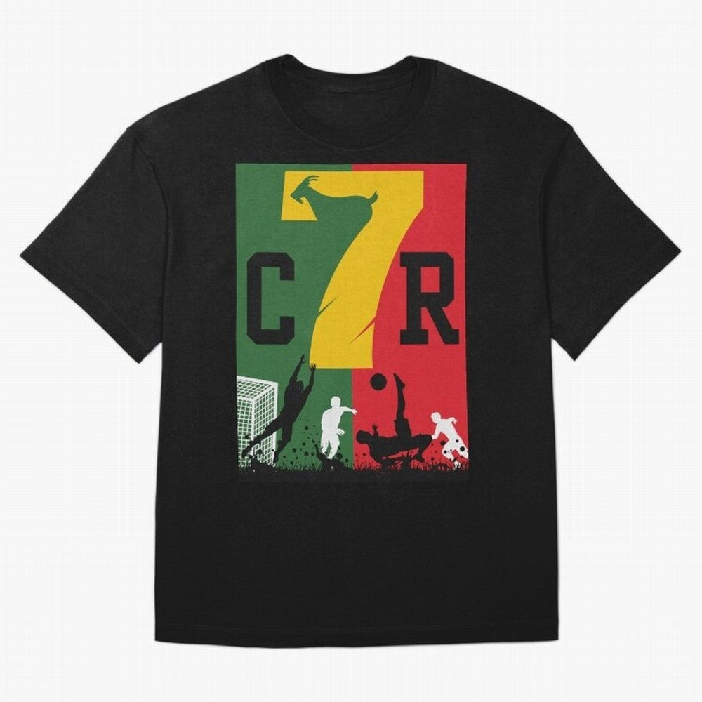 Portugal The Goat CR 7 World Cup 2026 Oversized T-Shirt Capture Stadium Memories from Global Football Passion for FIFA World Cup 2026 USA Canada Mexico, Filled with Neymar, Argentina, France and Brazil, Game Day Rituals, Football Legends, Country