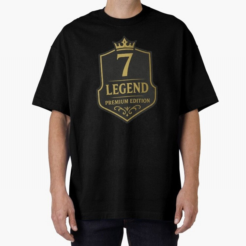 7Legend Football Inspired Number 7 T-Shirt Oversized T-Shirt Feel the Roar of Match Day Hype around FIFA World Cup 2026 USA Canada Mexico, Cristiano Ronaldo, Haaland and CR7, Germany, Football Passion, Legendary Performances, Festival Vibes and